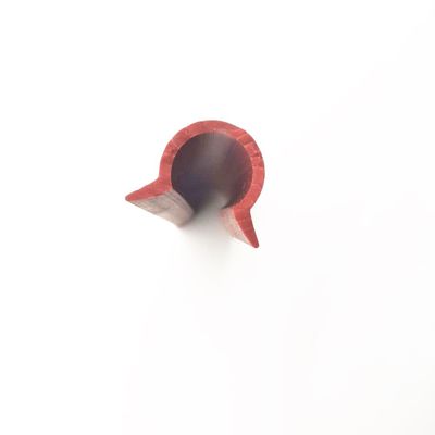 Ozonbestendigheid OEM 60A rubberen afdichtingsprofiel Rohs EPDM rode rubberen strip